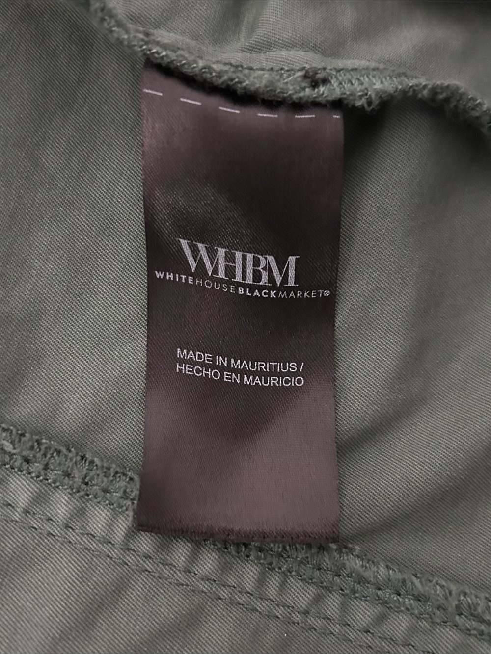Sz 4 White House Black Market Olive Utility Jacket - Picture 11 of 14